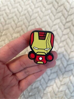 Iron man rubber figurine car vent clip accessory